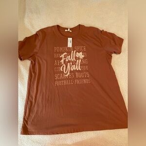 Maurices Terracotta Graphic Tee Size XL. NWT